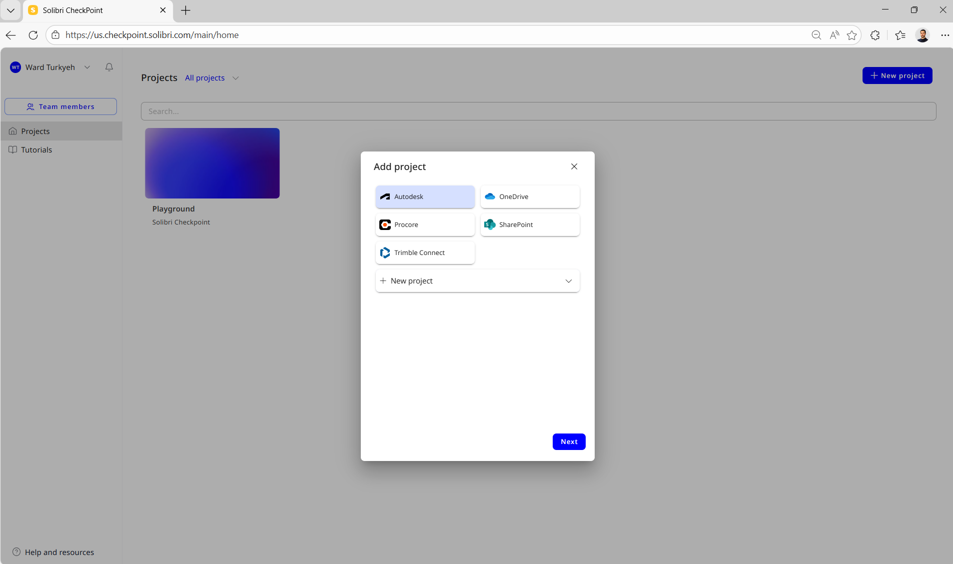 Figure 4. Pull the latest models from Autodesk Construction Cloud, BIM 360, Procore and other CDE&rsquo;s directly into Solibri CheckPoint.